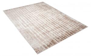 Makro Abra Moderní kusový koberec PORTLAND D156E Proužky hnědý bílý Rozměr: 80x150 cm