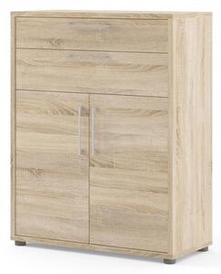 Skříň Modulo 89 x 40 x 113 cm, zásuvky a dveře, dub sonoma