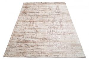 Makro Abra Moderní kusový koberec PORTLAND D175E Abstraktní hnědý bílý Rozměr: 140x200 cm