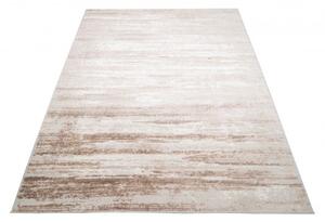 Makro Abra Moderní kusový koberec PORTLAND D158E Abstraktní hnědý bílý Rozměr: 80x300 cm