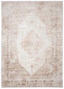 Makro Abra Moderní kusový koberec PORTLAND D173E Klasický hnědý bílý Rozměr: 80x150 cm