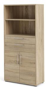 Skříň Modulo 89 x 40 x 186 cm, dveře + zásuvky, dub sonoma