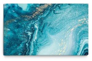 Malvis Obraz modrá abstrakce 90x60 cm