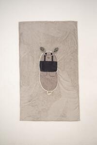 Deka Crochetts Deka Šedý Myš 85 x 145 x 2 cm