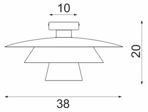 Stropní svítidlo PLATO 1xE27/15W/230V pr. 32 cm béžová