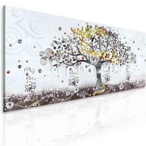 Malvis Obraz malovaný abstraktní strom 50x20 cm