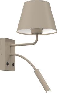 Nástěnná lampa ARDEN 1xE27/15W/230V + 1xG9/8W béžová