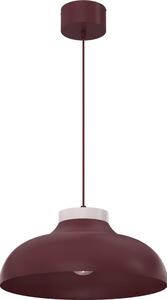 Lustr na lanku BASCA 1xE27/15W/230V burgundy/krémová