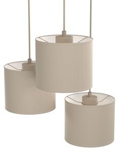 Lustr na lanku ARDEN 3xE27/15W/230V pr. 30 cm béžová