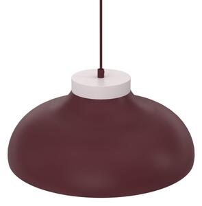 Lustr na lanku BASCA 1xE27/15W/230V burgundy/krémová