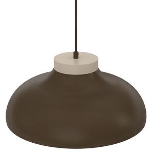 Lustr na lanku BASCA 1xE27/15W/230V hnědá/béžová