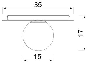 Stropní svítidlo FLAT 1xE27/15W/230V pr. 35 cm béžová