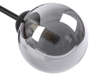 Přisazený lustr OBSIDIAN 6xG9/10W/230V černá/kouřová šedá