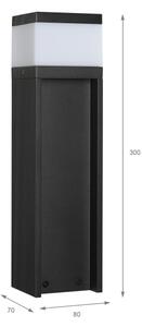 Venkovní lampa VESPER 1xG9/5W/230V IP44 30 cm černá