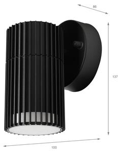 Venkovní nástěnné bodové svítidlo LANTHEA 1xGU10/11W/230V IP44 černá