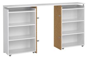 Úložné čelo postele Simplicity II 145 cm, bílý lesk
