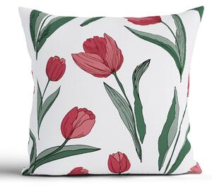 MK Lůžkoviny Bavlněný povlak na polštář Renforcé 40 x 40 cm - Tulipány