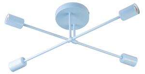 Přisazený lustr CAMBRIDGE 4xE27/15W/230V modrá