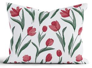 MK Lůžkoviny Bavlněný povlak na polštář Renforcé 70 x 90 cm - Tulipány