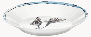 Sada hlubokých talířů z kostního porcelánu Midnight Flowers, 2 díly