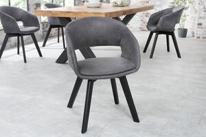 Židle NORDIC STAR antik šedá mikrovlákno Nábytek | Jídelní prostory | Jídelní židle | Všechny jídelní židle