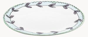 Sada dezertních talířů z kostního porcelánu Midnight Flowers, 2 díly
