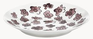 Sada hlubokých talířů z kostního porcelánu Midnight Flowers, 2 díly
