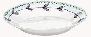 Sada hlubokých talířů z kostního porcelánu Midnight Flowers, 2 díly