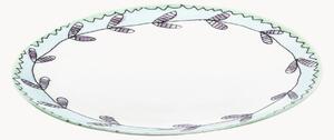 Sada snídaňových talířů z kostního porcelánu Midnight Flowers, 2 díly