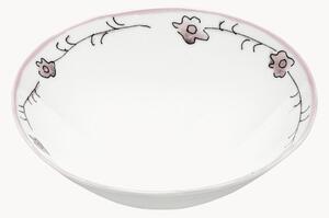 Sada misek z kostního porcelánu Midnight Flowers, 2 díly