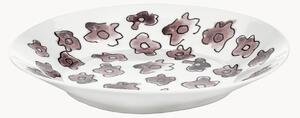 Sada hlubokých talířů z kostního porcelánu Midnight Flowers, 2 díly