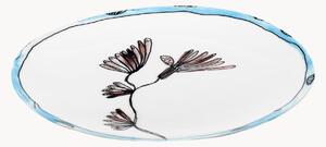 Sada snídaňových talířů z kostního porcelánu Midnight Flowers, 2 díly