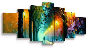 Obraz - Noční procházka (210x100 cm)
