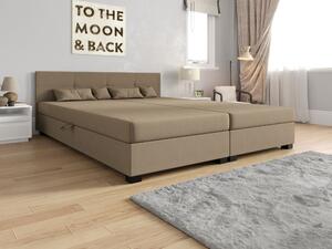 Americká postel s úložným prostorem 160x200 ROSIE 15 - světle hnědá