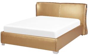 Zlatá luxusní postel 140x200 cm PARIS