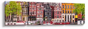 Obraz - Amsterdam, taneční domy (170x50 cm)
