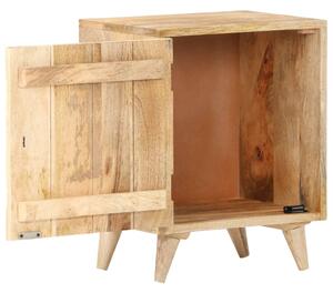Vyřezávaný noční stolek - masivní mangovník | 40x30x50 cm