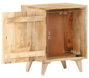 Vyřezávaný noční stolek - masivní mangovník | 40x30x50 cm