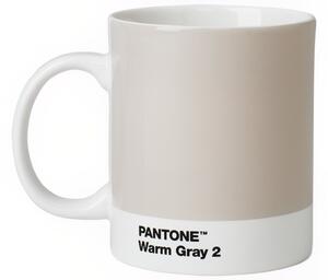 Světle šedý porcelánový hrnek Pantone Warm Gray 2 375 ml