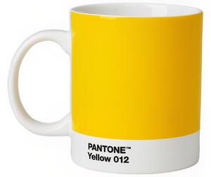 Žlutý porcelánový hrnek Pantone Yellow 012 375 ml