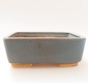 E-bonsai Keramická bonsai miska 10 x 8 x 3,5 cm modrá
