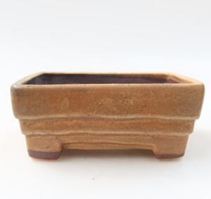E-bonsai Keramická bonsai miska 9,5 x 7,5 x 3,5 cm hnědá