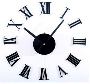 Stylesa Nalepovací nástěnné hodiny římské plastové PMMA IA131S aj černé