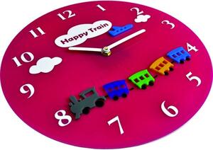 Nástěnné hodiny pro děti zelené, hravé barvy Rozměr 30 x30 cm I SENTOP FL-z97