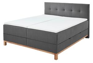 Tmavě šedá boxspring postel s úložným prostorem 160x200 cm Catania - Meise Möbel