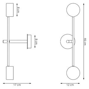 Nástěnné svítidlo NATSU 2xGX53/10W/230V béžová