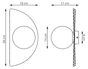 Nástěnné svítidlo FLORA 1xG9/8W/230V béžová