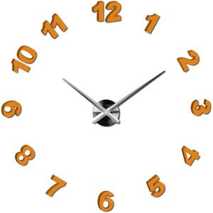 STYLESA - Moderní nástěnné hodiny nalepovací velké TRINITY S047 i černé