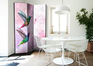 Murando DeLuxe Paraván barevní kolibříci I 135x172 cm