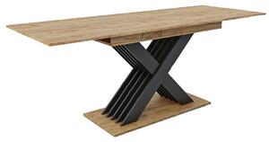 Jídelní stůl rozkládací VARIKA 150x85 dub kraft/antracit